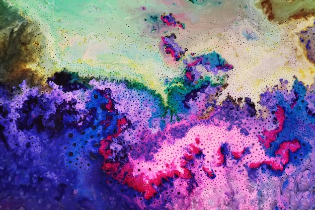 Colorful epoxy resin art