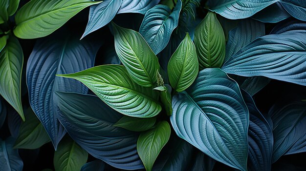 colorful exotic leaves wallpaper