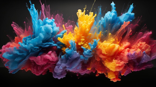 colorful explosion HD wallpaper photographic image