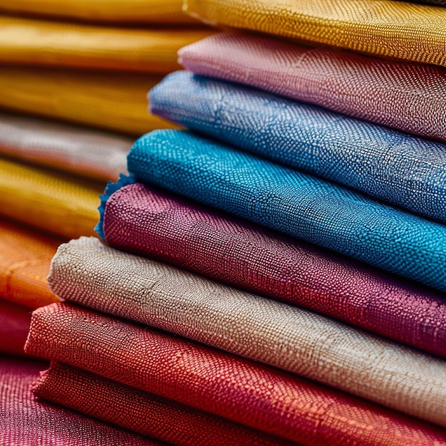 Photo the colorful fabric of the rainbow is a popular choice