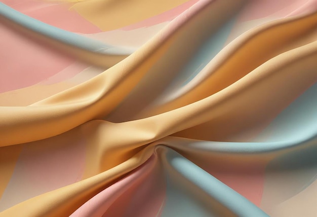 a colorful fabric with a yellow and pink background