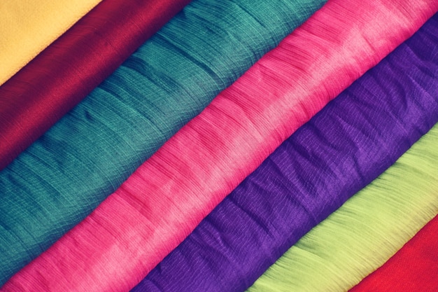 Colorful fabrics for textile industry