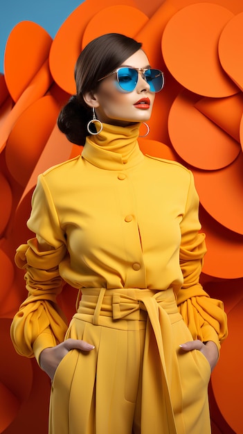 Colorful Fashion Portrait Inspired by Fashion Photography