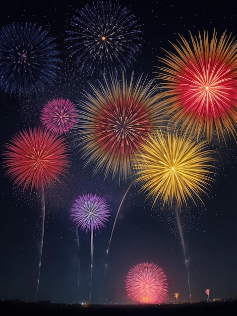 Colorful fireworks