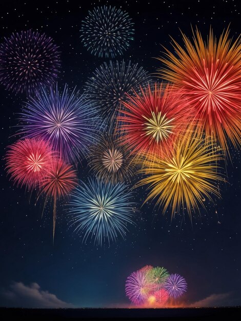 Colorful fireworks