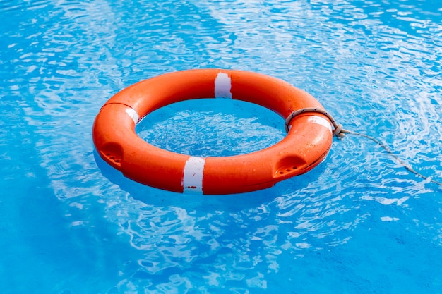 Colorful floats on a pool  