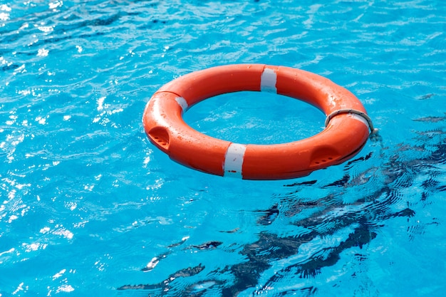 Colorful floats on a pool  