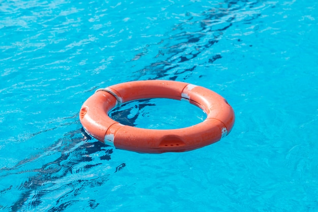 Colorful floats on a pool  