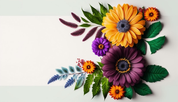 A colorful floral background with flowers