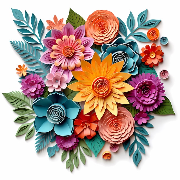 A colorful flower arrangement is shown with the word " flowers ".