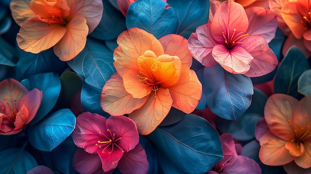 a colorful flower arrangement with orange and pink flowers