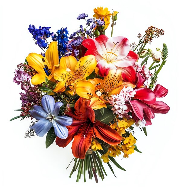 Photo colorful flower bouquet