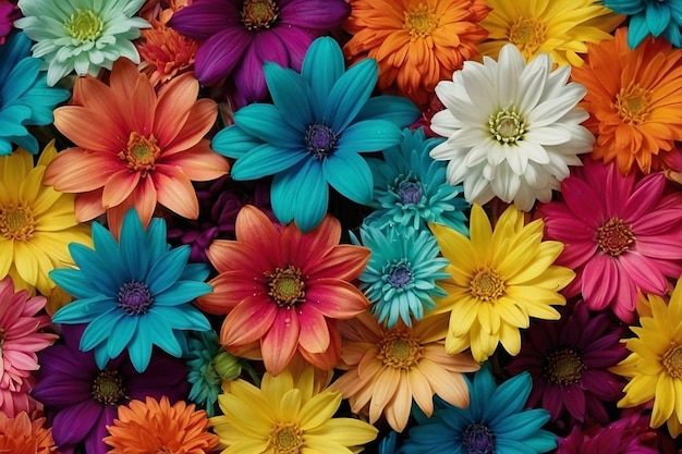 Colorful flower wallpaper background HD image