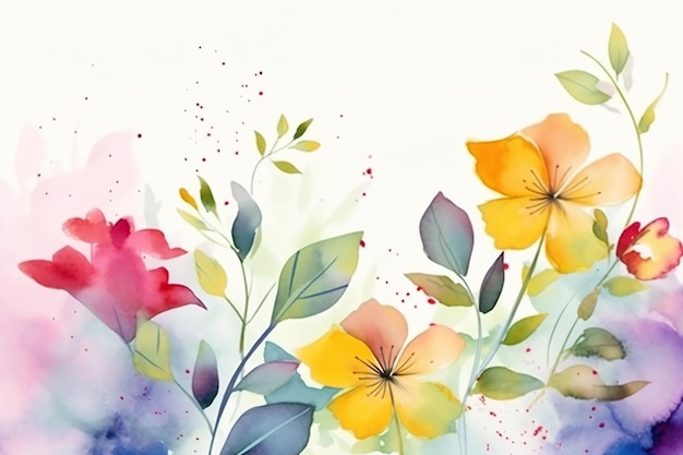 A colorful flower wallpaper that is perfect for a wallpaper