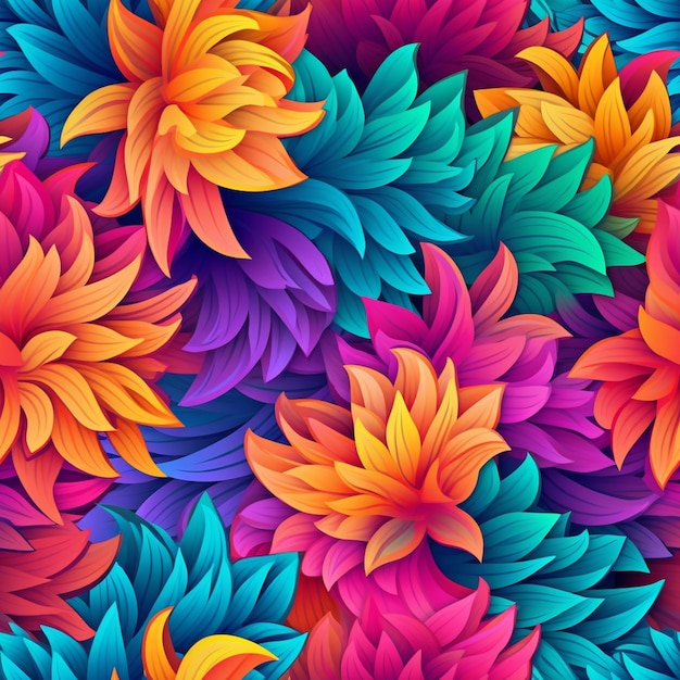 A colorful flower wallpaper that says'flower wallpaper '