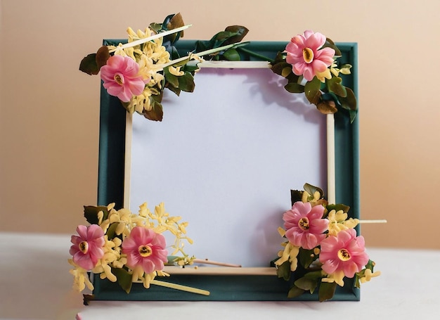 A colorful flowers arrangement with yellow flowers in the middle