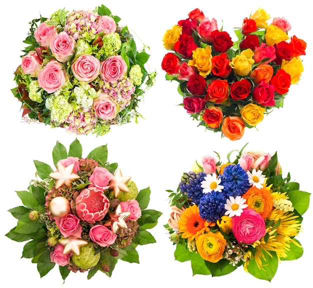 Colorful flowers bouquet for Birthday Wedding Mothers Day Valentines Day