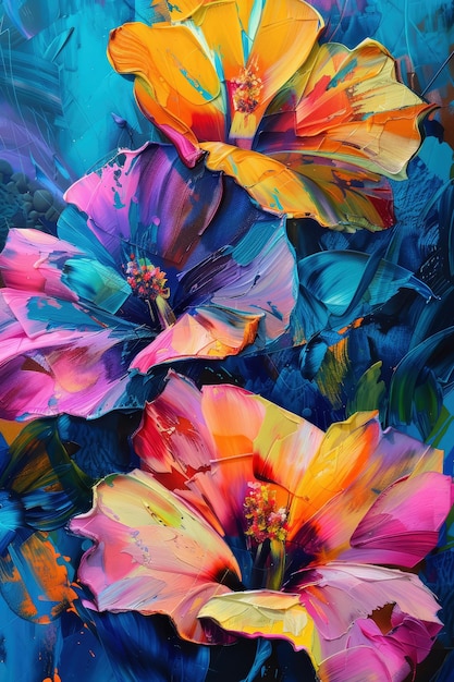 colorful flowers illustration