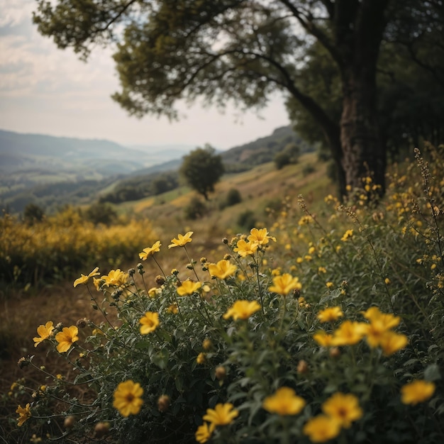 Colorful Flowers in the Nature