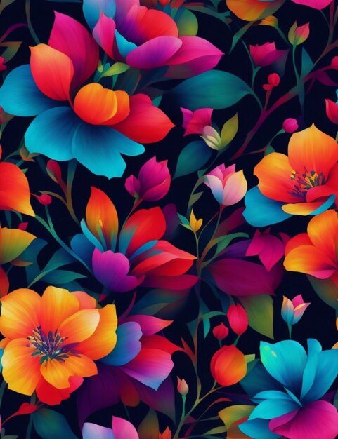 colorful FLOWERS patterns