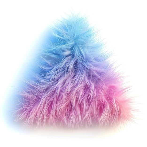 Colorful fluffy abstract tree