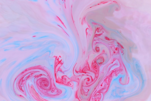 Colorful fluid art Blue pink creative abstract hand painted background Marble texture Liquid color backdrop