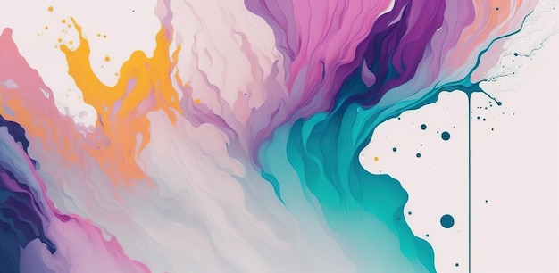 Colorful fluid wave abstract background fluid and liquid shapes