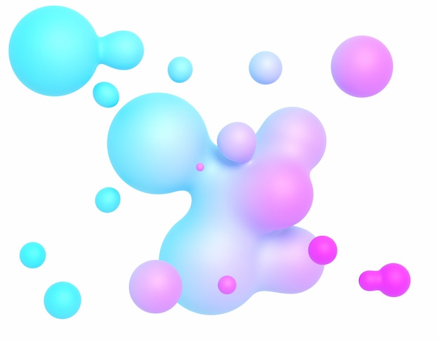 colorful fluids drops