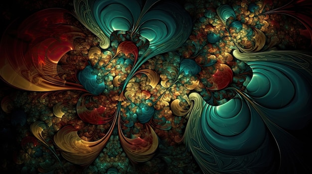 a colorful fractal artwork