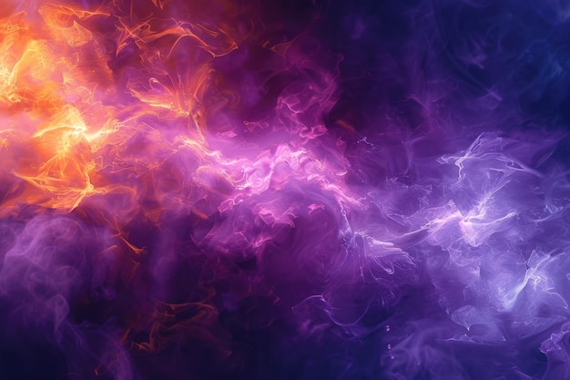 Colorful Fractal Noise Fiber Render Abstract Isolated Nebula and Smoke Fractal in HiRes