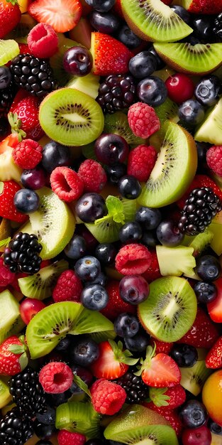 Colorful Fresh Fruit Salad