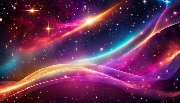 Colorful Galaxy Background