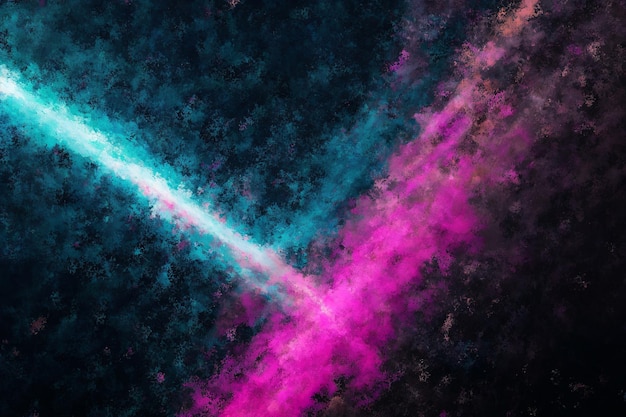 A colorful galaxy with a white x in the center.