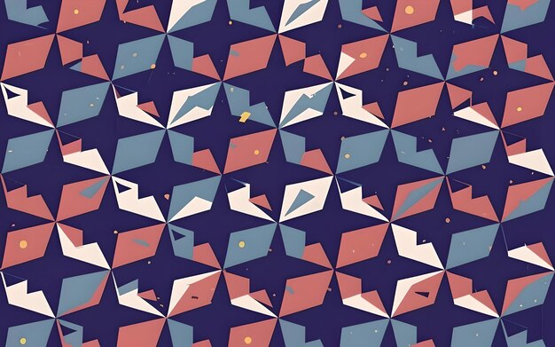 A colorful geometric illustration of a abstract pattern background poster