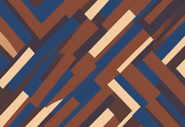 Photo a colorful geometric pattern with a brown and blue design