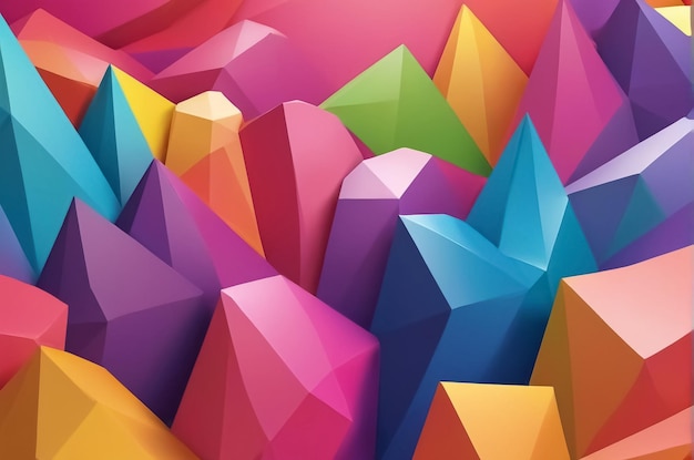 Colorful geometric shapes background