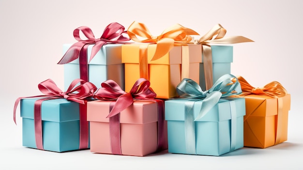 Colorful gift boxes