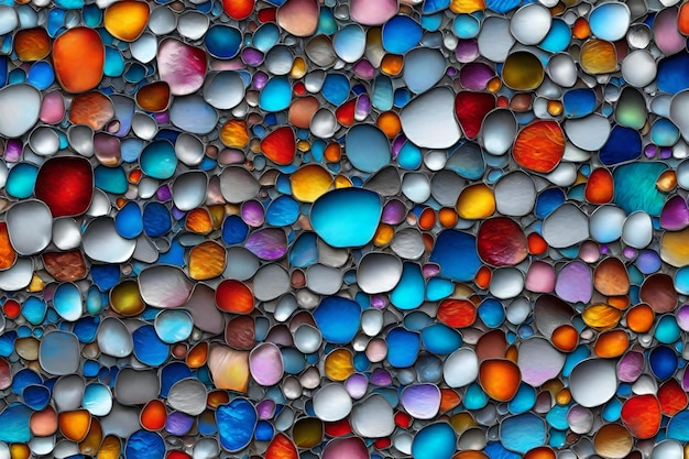 Colorful glass pebbles as background or texture