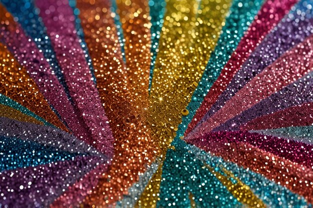 Colorful glitter background for birthday party invites or kids themes