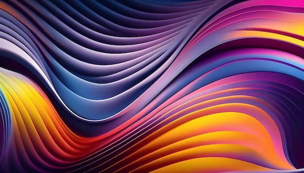 Colorful gradient background with a wavy pattern