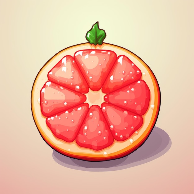 Colorful Grapefruit Pixel Art For Social Media And Games