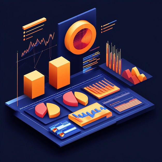 a colorful graphic of a chart with the word graph on it