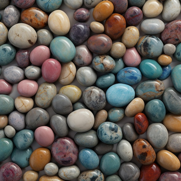 a colorful gravel pattern