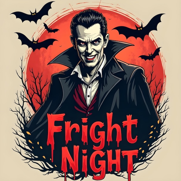 Colorful Halloween tshirt design illustration