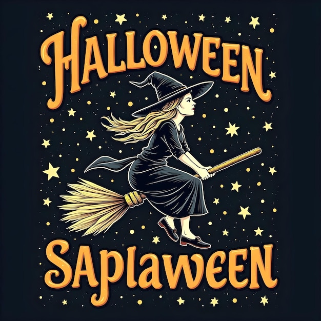 Photo colorful halloween tshirt design illustration