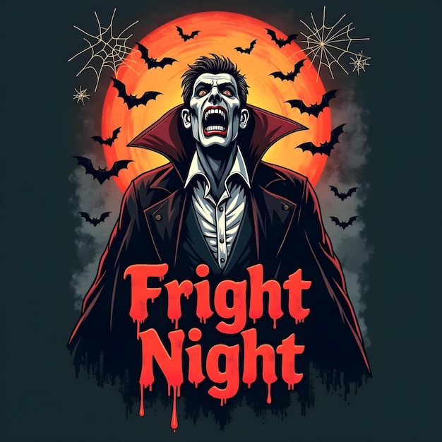 Colorful Halloween tshirt design illustration