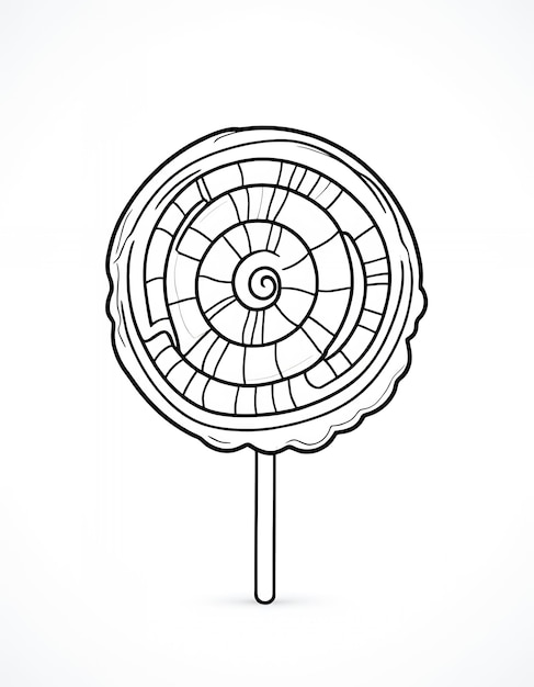 Photo a colorful halloweenthemed lollipop with a windy design