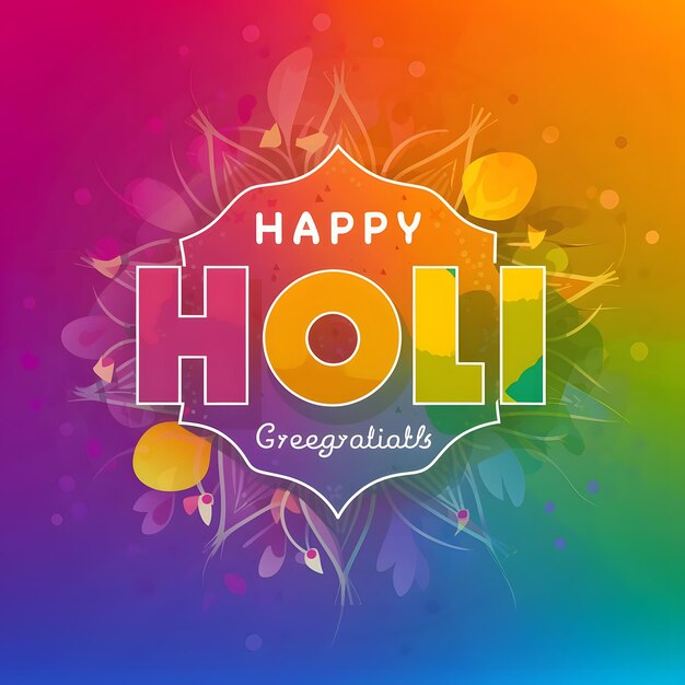 Colorful Happy Holi background design for color festival of India celebration greetings