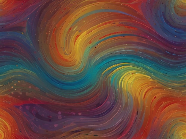 colorful harmonious patterns swirling in_ai generated