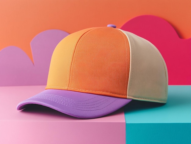 Colorful Hat Mockup View